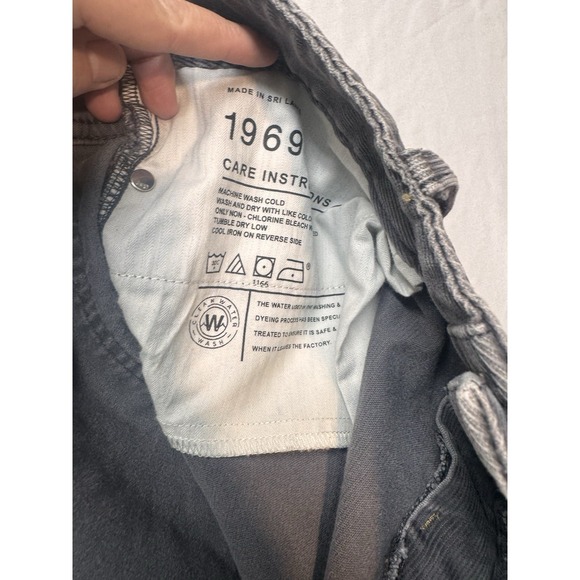 Gap 1969 Perfect Boot Corduroy Pants Jeans Women's Size 32 14 31 Color Pavement - Picture 7 of 9